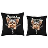 Funny - Peek-a-boo - Yorkshire Terrier Throw Pillow