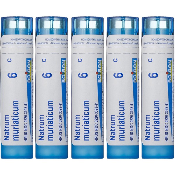 Boiron Natrum Muriaticum 6C (Pack of 5), Homeopathic Medicine for Runny Nose
