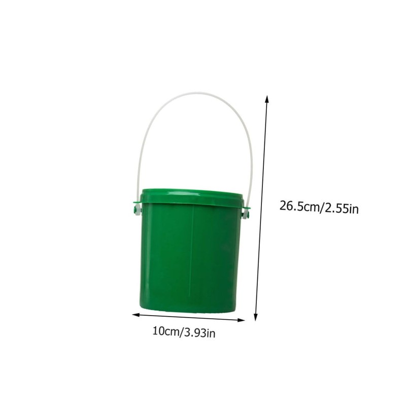 BESPORTBLE 2sets Plastic Fishing Bucket Container Handle Bait Cooler for