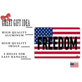 Rogue River Tactical American Patriotic Metal Tin Sign Wall Decor Man Cave Bar USA Flag Freedom