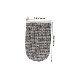 Gogogmee Sisal Body Scrubber Mitts Body Exfoliator Glove for Shower Natural Spa Shower Brush Loofah Back Scrubber for Women Men