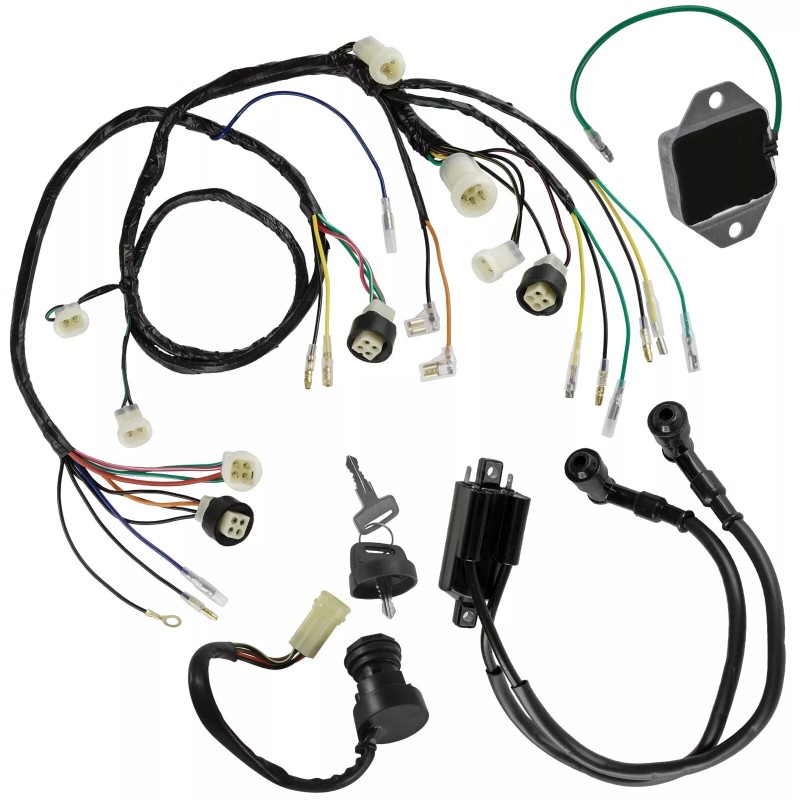 Caltric Wire Harness Regulator Ignition Switch Coil fits Yamaha Banshee