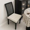 Lawalon Heavyweight Cotton Dining Seat Covers for Chairs (Creamy White,