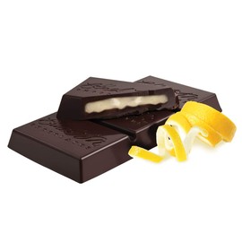 Ethel M Chocolates 8 Piece Premium Dark Chocolate Lemon Satin Crème Bars - Box Set of 8 Individually Wrapped Rich Dark Chocolate Candy Bar With Lemon Crème Centers, 43.4 grams each