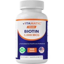 Vitamatic Biotina 5000mcg Para Cabello Piel Uñas 365