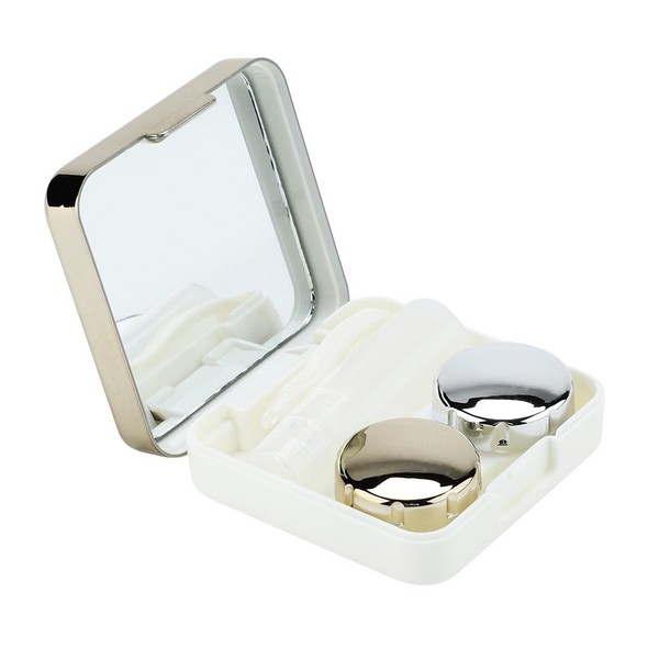Semme Contact Lens Case Contact Lens Holder Eye Care Soak Lens Storage Mirror Box Case Travel Kit