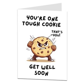 LimaLima Get Well Soon Card Large 5.5 x 8.5 For Men & Women Kids Speedy Recovery After Operation Illness Broken Leg
