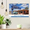 American Motels Nostalgia with Neon Wall Calendar 2026 DIN A4