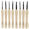 9PCS Crochet Hooks DIY Handcraft Ergonomic Crochet Needle with Wooden