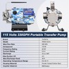 TecHome 115V 1/10HP 330GPH Utility Rain Barrel Waterbed Pump, With