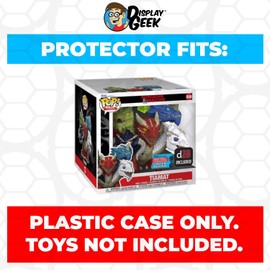 Display Geek, 1 x Plastic Pop Protector Only Compatible with 6 inch Tiamat NYCC #846 Super Size Funko Pop Box - Nothing Else fits