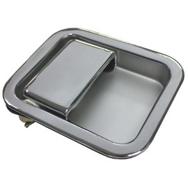 LatchWell PRO-4001006 Exterior Door Handle Pair in Chrome Compatible with Jeep Wrangler TJ & YJ with Full Doors