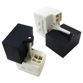 New Icelily 2X W10613606 Refrigerator Compressor Start Relay + Capacitor for Whirlpool/Kenmore 59672222200 59672224200, Replace C8931605, W10416065, W10613606VP, 14217273, 67003186