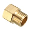 sourcing map Brass Threaded Pipe Fitting G1/2 Male x G1/2