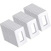 BESTTEN 30 Pack Screwless Decorator Wall Plate, USWP6 Snow White