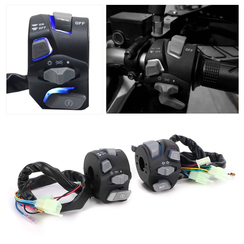 Horn Light Switch, 22 mm Motorcycle Handlebar Switch Control Button