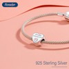 Amuefer Grandma Heart Charms for Bracelets 925 Sterling Silver with