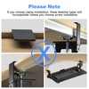 XINLEI Keyboard Tray Under Desk Large C-Clamp 25.6” (30” Including
