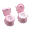 SMT- Baby Kids Portable Pink Realistic Toddler Potty Training Toilet