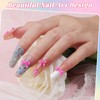 2 Boxes 3D Bow Nail Charms, Rose Mini Bow Charms
