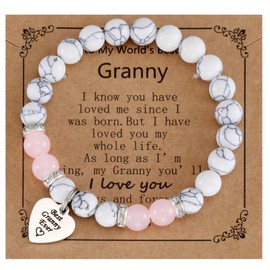 AHAETH Gifts for Granny Bracelet from Grandkids Women Best Mother's Day Jewelry Granny Bracelet