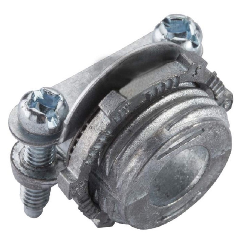 Halex – 3/8 Inch Flexible Metal Conduit (FMC) Clamp Combination