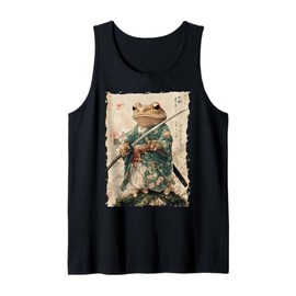 Frog Samurai Warrior Katana Ukiyoe Ronin Tank Top