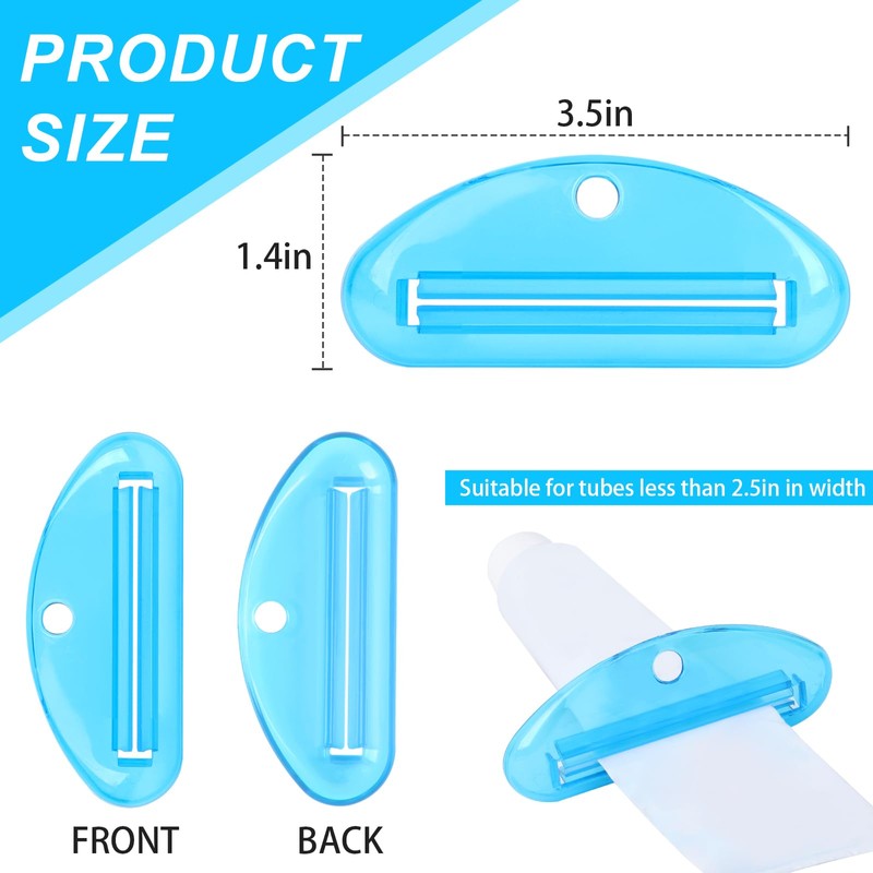 LOVEINUSA 4PCS Toothpaste Squeezers, Tube Squeezer Hanging Squeezer Dispenser Toothpaste