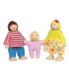 Yeooyoor Wooden Doll House Family Dress-up Characters, Family Role-Play Dress-up