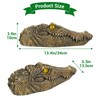 Floating Alligator Head Decoy for Pool Pond, Outdoor Fake Crocodile