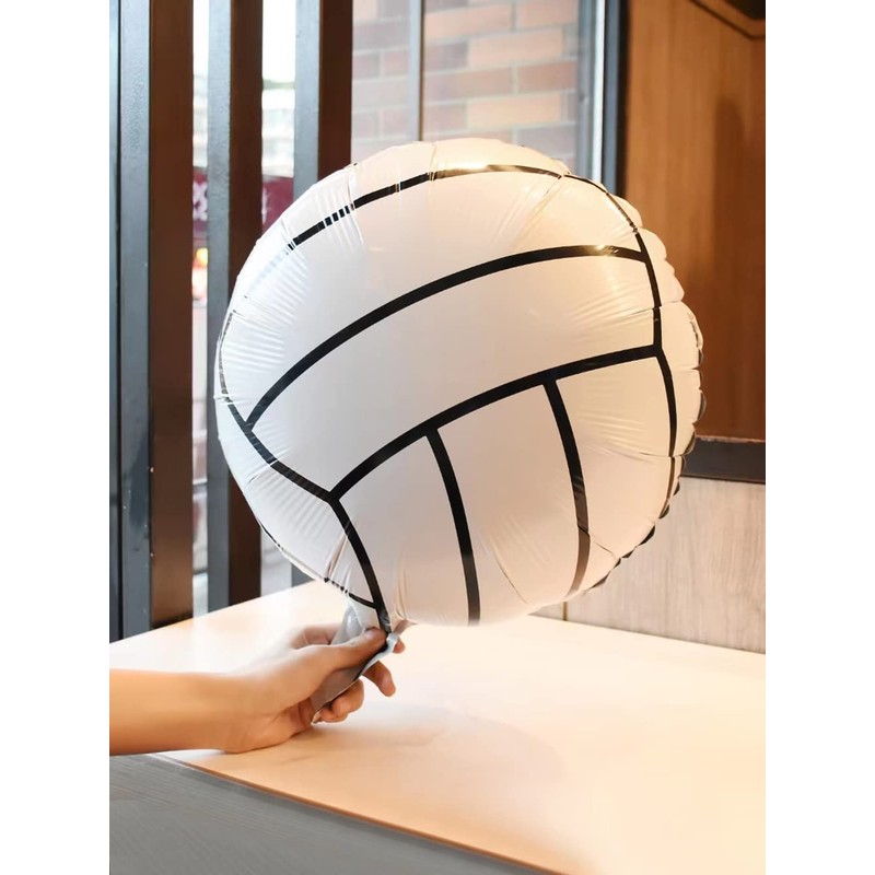 DUXUANT 10 pcs Large 18inch Volleyball Party Balloons Volleyball Foil