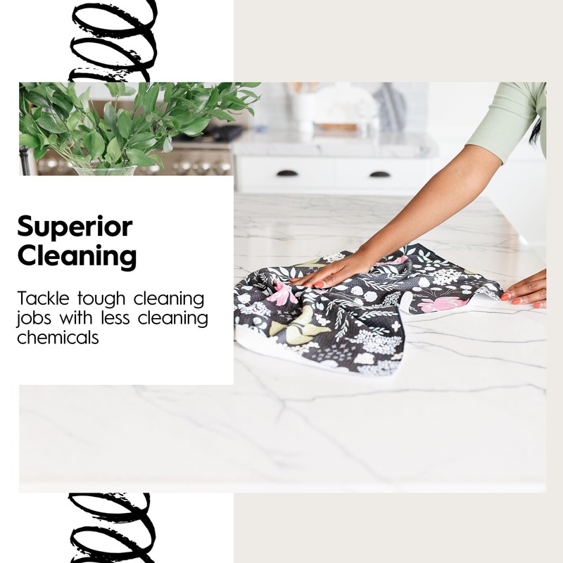 GEOMETRY Kitchen Dish Cloths - Quick Dry Dishcloths for Kitchen