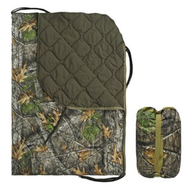 LOOGU Camo Blanket Waterproof Poncho Liner Military Zipper Insulated Sleeping Bag Outdoor Camping Hiking Hunting Travel Survival Backpacking