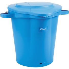 Vikan 56923 Pail,5 gal.,PP/SS,Blue