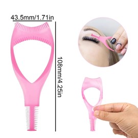 FIMWOLZ Upper Lower Eyelashes Mascara Guard Applicator Guide Aid with Eyelash Comb 3 in 1 Makeup Cosmetic Eyelash Tool