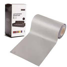 Leather Repair Patch Kit Light Gray 4 x 60 inch Leather Repair Tape Self Adhesive Patch for Furniture, Couch, Sofa, Car Seats Computer Chair First Aid Vinyl Repair Kit