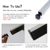 10PCS Square Plastic End Caps 100mm x 100mm Black Insert