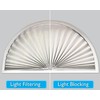 Redi Shade No Tools Original Arch Light Filtering Pleated Fabric