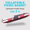 Picnic Basket, SIYUAN Shopping Basket with Handle 22L Collapsible Grocery
