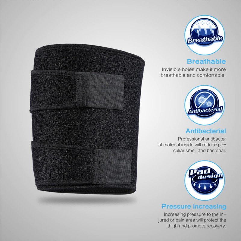 Thigh Bandage Thigh Support Thigh Bandage Compression Adjustable with Velcro