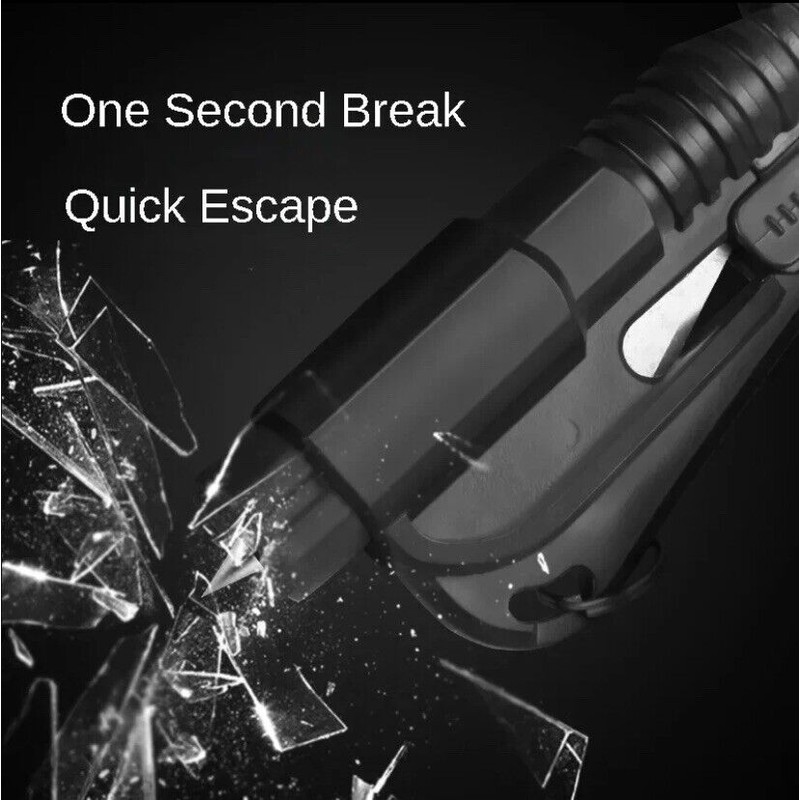 Unbranded Purple 3-in-One Safety Keychain Car Window Glass Breaker/Seatbe