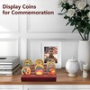 YRCKUDZKG Challenge Coin Display, Military Coin Holder Display with Solid