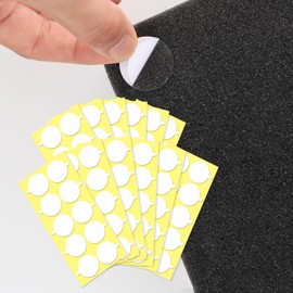 ERAESYAT 240Pcs Acoustic Foam Panels Tape, Removable Mounting Tape for Wall Double Sided Strong Adhesive Sound proofing Transparent Putty Clear Sticker Heavy Duty 1inch Round (240)