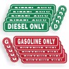 ProSticker Diesel Only Decal Gasoline Only Stickers 10 Pk Labels