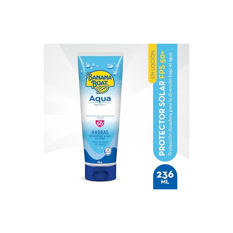 Banana Boat, Protector Solar Aqua Protect 50+ FPS 236 ml