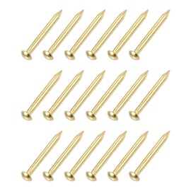 METALLIXITY Pack of 120 Small Nails 1.5 x 15 mm Brass Hardware for Household Woodwork Brass