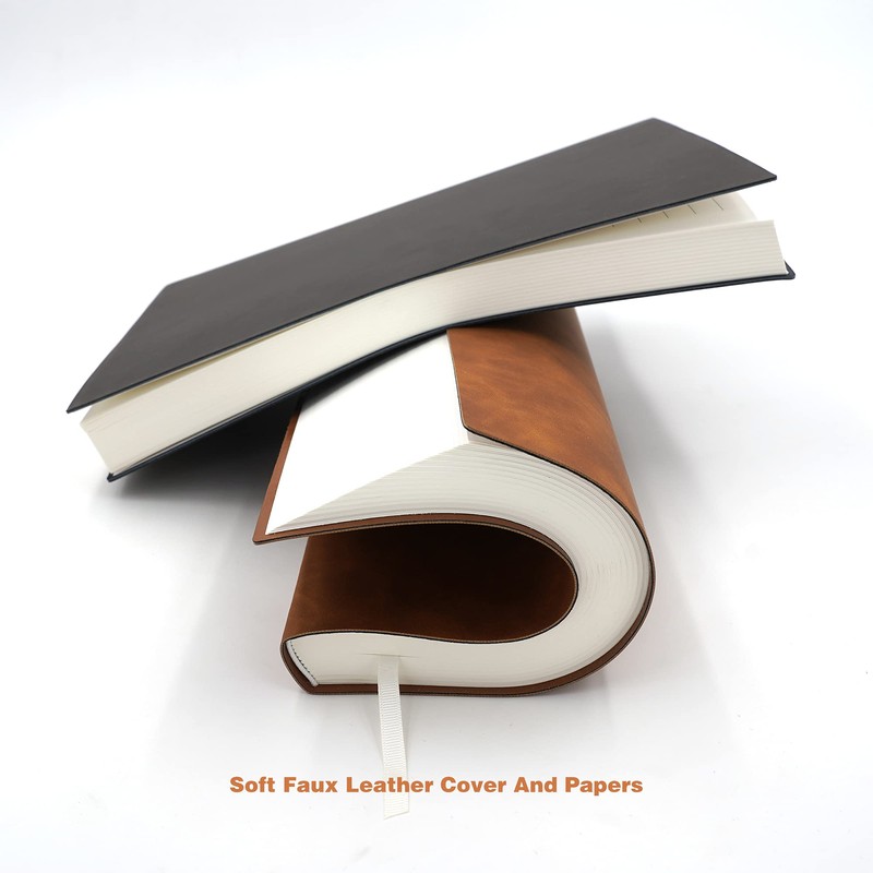 BenOpinion Large Thick Journal Notebook, Lined Papers, A4 8.4x11.4 inches,