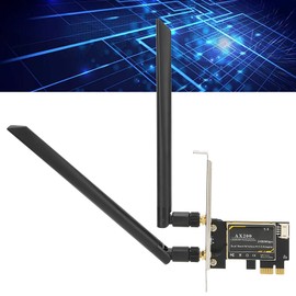 Acouto Tarjeta WiFi 3000Mbps WiFi 6 Bluetooth5.1 PCIe | para AX200 | Tarjeta de Red PCI Express de Doble Banda 5G 2,4G con 2 Antenas | para 10 para para | Inte