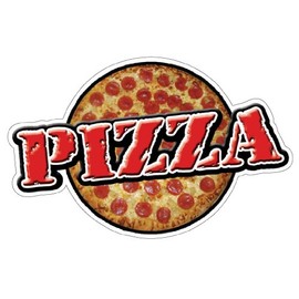 PIZZA Concession Decal stand restaurant window menu new, 48"