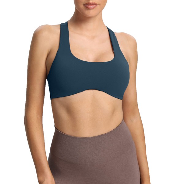 Aoxjox brasier deportivo de entrenamiento para mujer, sin espalda, acolchado,